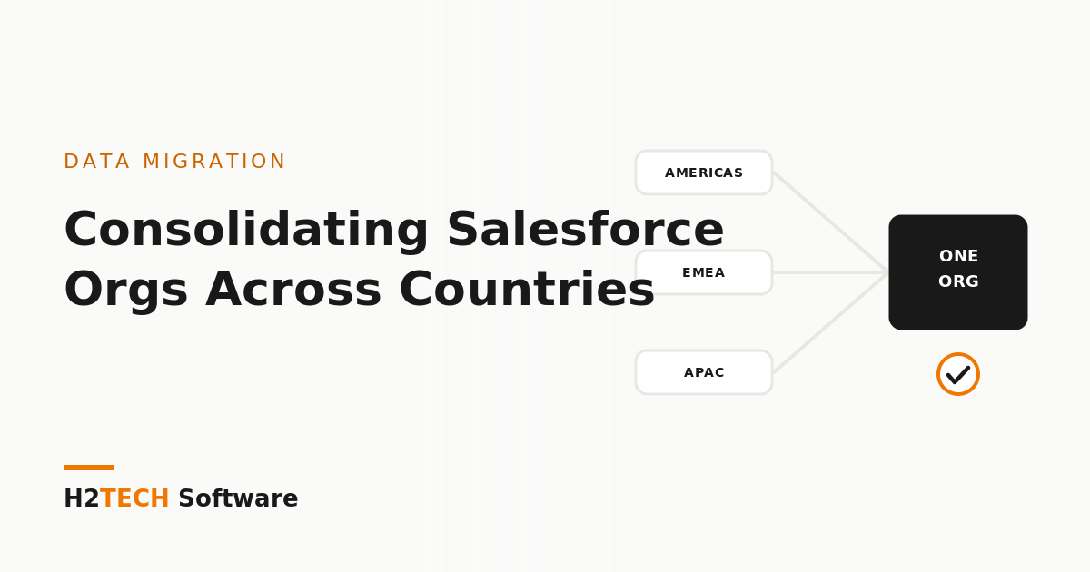 Consolidating Salesforce Orgs Across Countries: A Multi-Region Migration Playbook