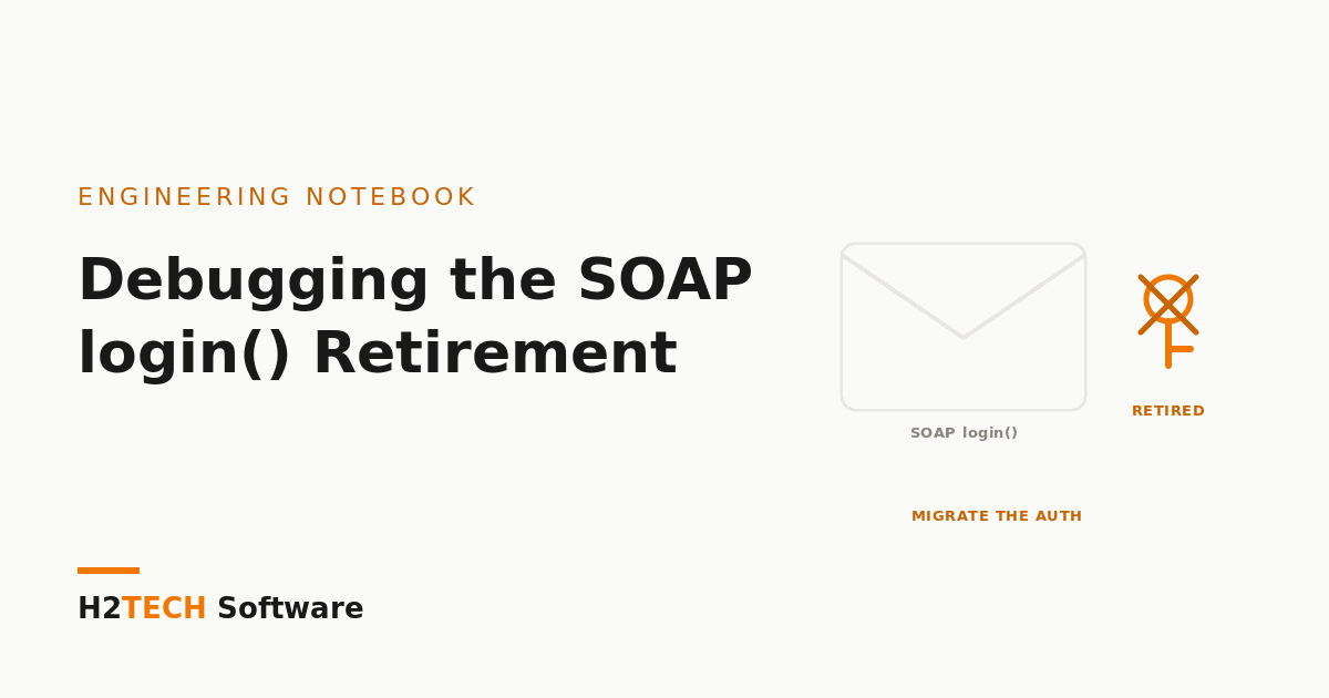 Debugging the SOAP login() Retirement