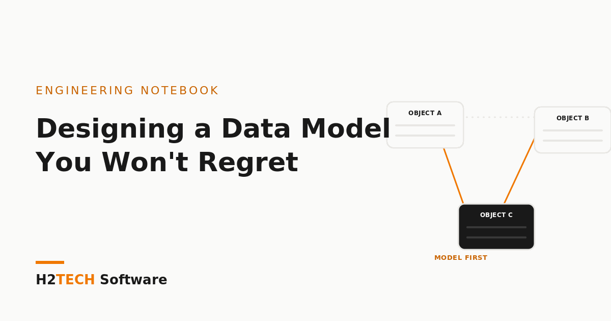 Designing a Data Model You Won't Regret in Two Years