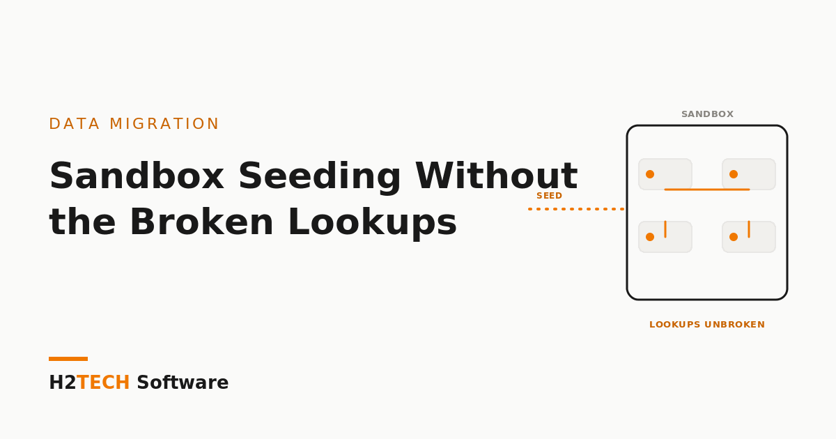 Sandbox Seeding Without the Broken Lookups